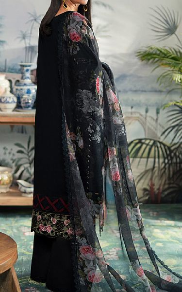 Emaan Adeel Black Lawn Suit | Pakistani Lawn Suits- Image 2