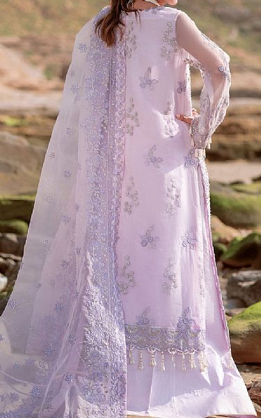 Emaan Adeel Lilac Organza Suit | Pakistani Embroidered Chiffon Dresses USA- Image 2