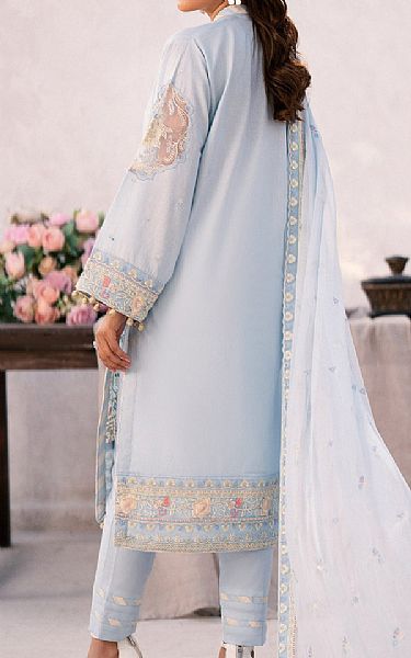 Emaan Adeel Baby Blue Lawn Suit | Pakistani Lawn Suits- Image 2