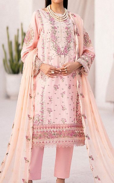 Emaan Adeel Pink Lawn Suit | Pakistani Lawn Suits- Image 1