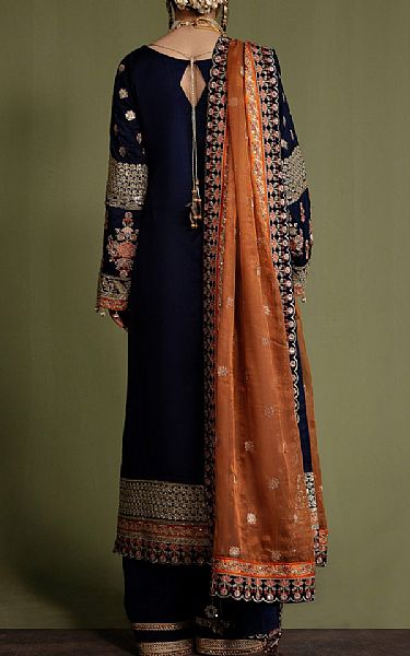 Emaan Adeel Mirage Silk Suit | Pakistani Embroidered Chiffon Dresses- Image 2