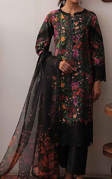 Emaan Adeel Black Khaddar Suit | Pakistani Winter Dresses- Image 1