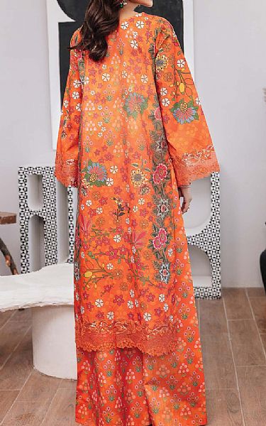 Emaan Adeel Dusty Orange Silk Suit (2 pcs) | Pakistani Winter Dresses- Image 2