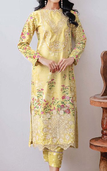 Emaan Adeel Winter Hazel Khaddar Suit (2 pcs) | Pakistani Winter Dresses- Image 1