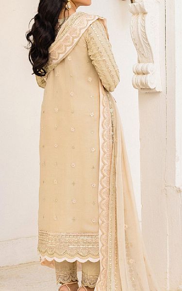 Emaan Adeel Ivory Chiffon Suit | Pakistani Embroidered Chiffon Dresses- Image 2