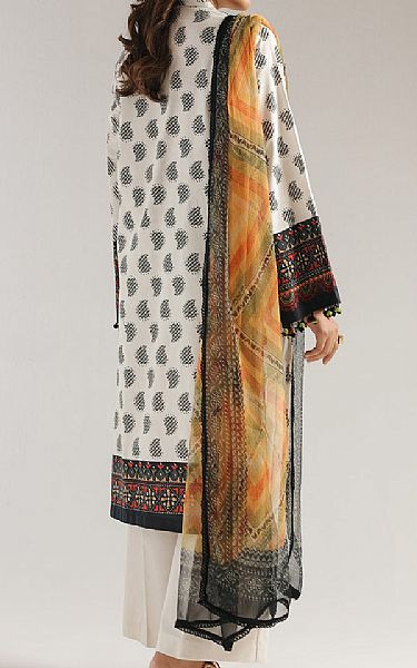 Ethnc Off White Lawn Suit | Pakistani Lawn Dress in USA- Image 2