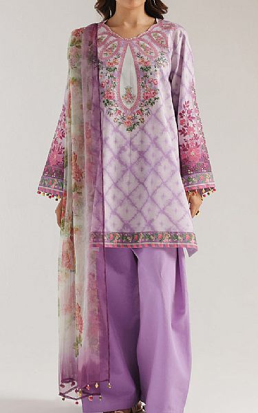 Ethnc Lilac Lawn Suit | Pakistani Lawn Dress in USA- Image 1