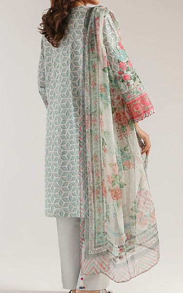 Ethnc Light Blue/Off White Lawn Suit | Pakistani Lawn Dress in USA- Image 2