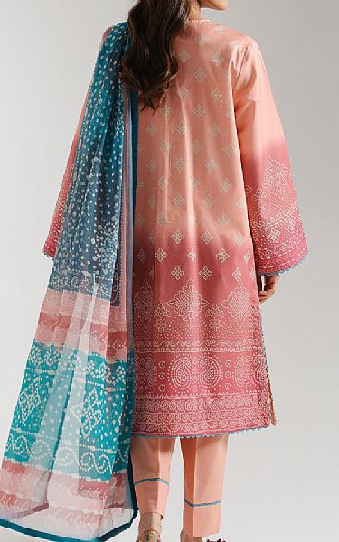 Ethnc Sea Pink Lawn Suit | Pakistani Lawn Dress in USA- Image 2