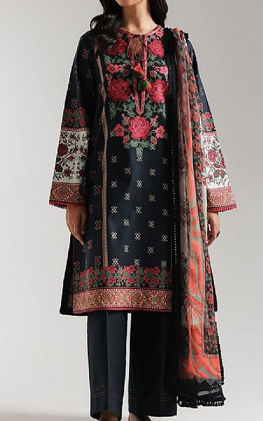 Ethnc Black Lawn Suit | Pakistani Lawn Dress in USA- Image 1