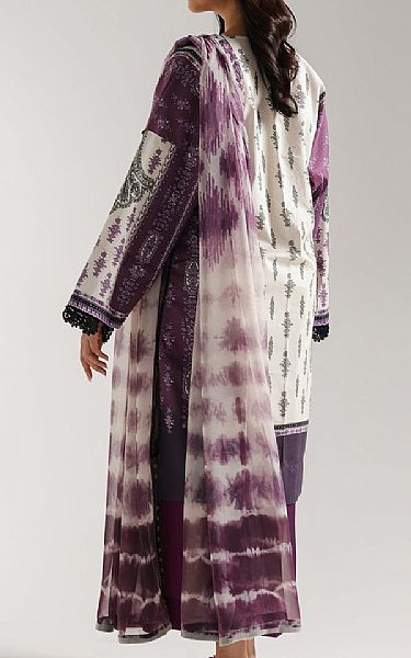 Ethnc Off White/Grey Lawn Suit | Pakistani Lawn Dress in USA- Image 2