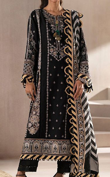 Ethnc Black Lawn Suit | Pakistani Lawn Dress in USA- Image 1