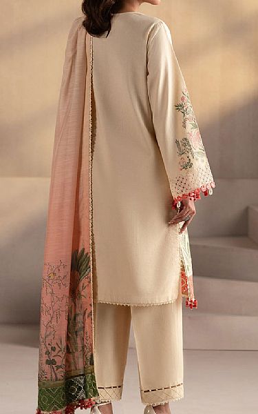 Ethnc Ivory Lawn Suit | Pakistani Lawn Dress in USA- Image 2