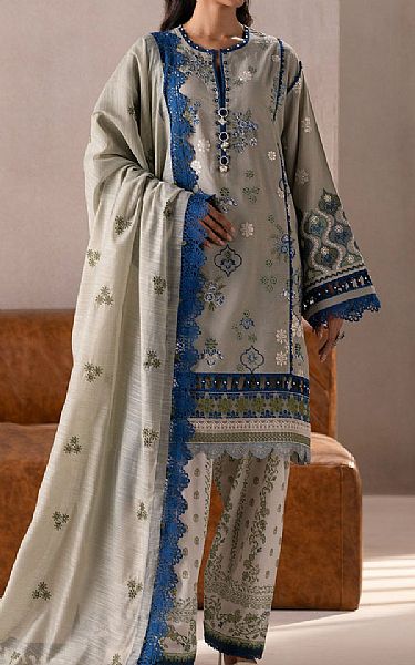 Ethnc Grey Lawn Suit | Pakistani Lawn Dress in USA- Image 1