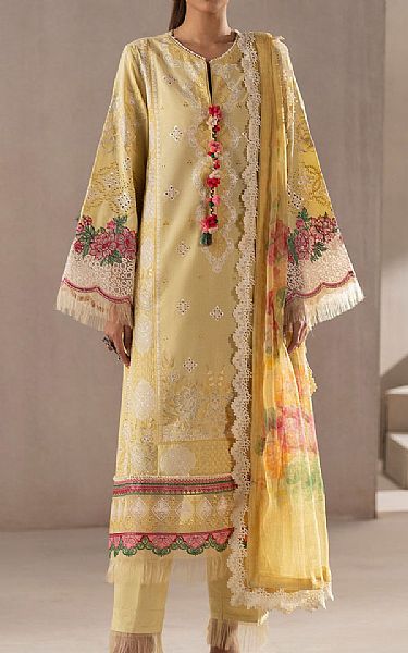 Ethnc Yellow Lawn Suit | Pakistani Lawn Dress in USA- Image 1
