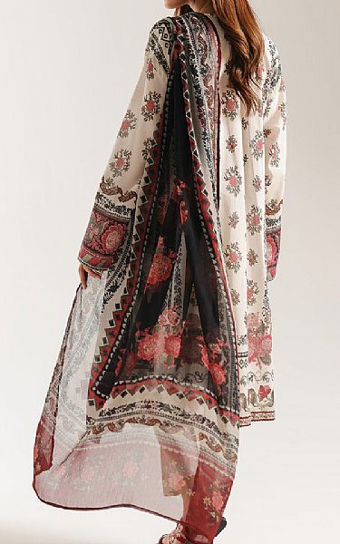 Ethnc Off White Lawn Suit | Pakistani Lawn Dress in USA- Image 2