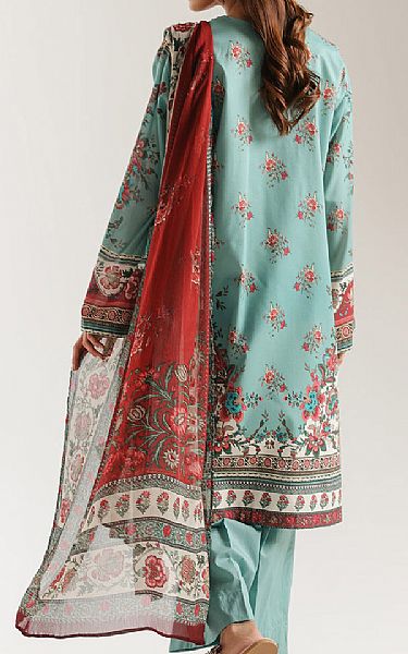 Ethnc Summer Green Lawn Suit | Pakistani Lawn Dress in USA- Image 2