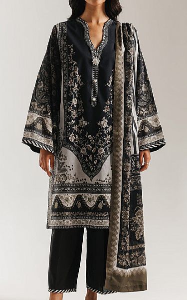 Ethnc Black Lawn Suit | Pakistani Lawn Dress in USA- Image 1