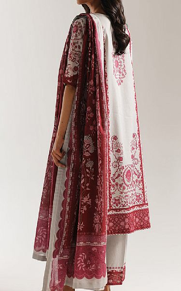 Ethnc Light Grey Lawn Suit | Pakistani Lawn Dress in USA- Image 2
