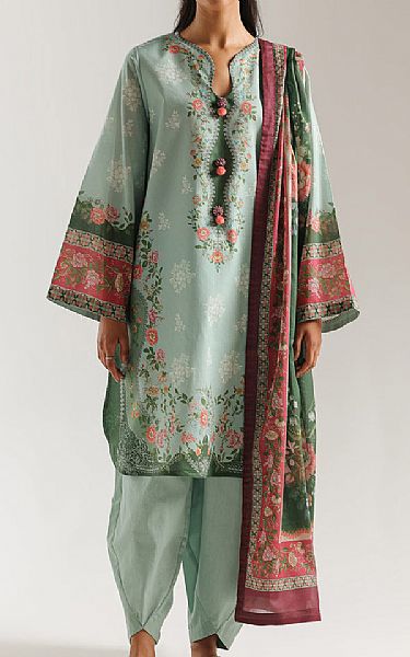 Ethnc Sea Mist Lawn Suit | Pakistani Lawn Dress in USA- Image 1