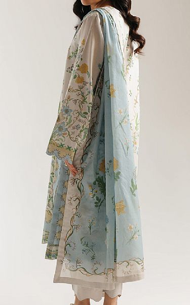 Ethnc Off White Lawn Suit | Pakistani Lawn Dress in USA- Image 2