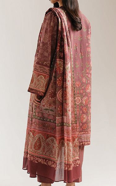 Ethnc Dusty Pink Lawn Suit | Pakistani Lawn Dress in USA- Image 2