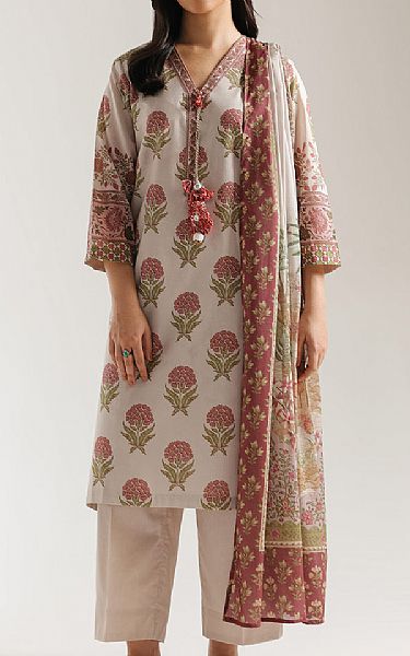 Ethnc Off White Lawn Suit | Pakistani Lawn Dress in USA- Image 1