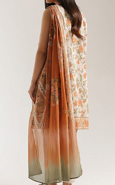 Ethnc Off White Lawn Suit | Pakistani Lawn Dress in USA- Image 2