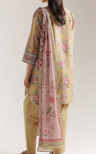 Ethnc Sand Gold Lawn Suit | Pakistani Lawn Dress in USA- Image 2