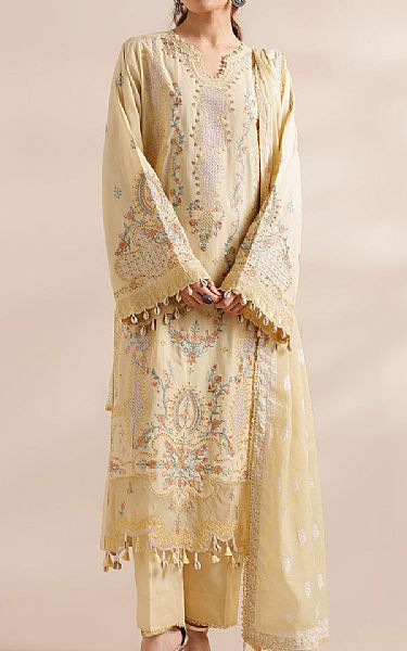 Ethnc Ivory Lawn Suit | Pakistani Lawn Dress in USA- Image 1