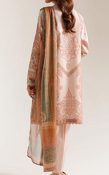 Ethnc Pale Pink Lawn Suit | Pakistani Lawn Dress in USA- Image 2