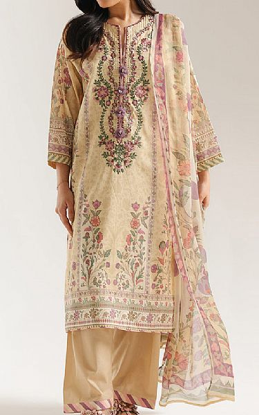Ethnc Ivory Lawn Suit | Pakistani Lawn Dress in USA- Image 1