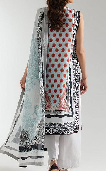 Ethnc Off White/Black Lawn Suit | Pakistani Lawn Dress in USA- Image 2