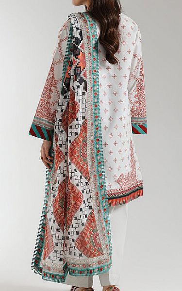 Ethnc Off White Lawn Suit | Pakistani Lawn Dress in USA- Image 2