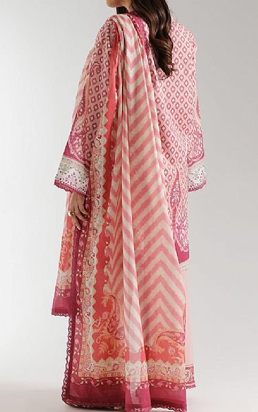 Ethnc Off White/Pink Lawn Suit | Pakistani Lawn Dress in USA- Image 2