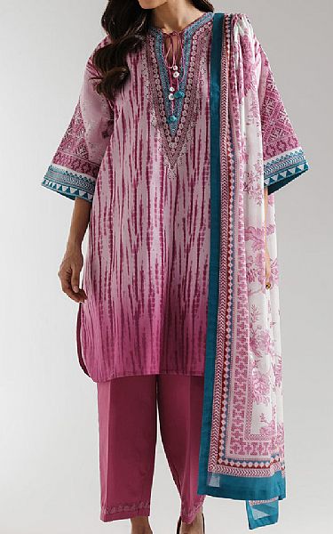 Ethnc Pink Pearl Lawn Suit | Pakistani Lawn Dress in USA- Image 1