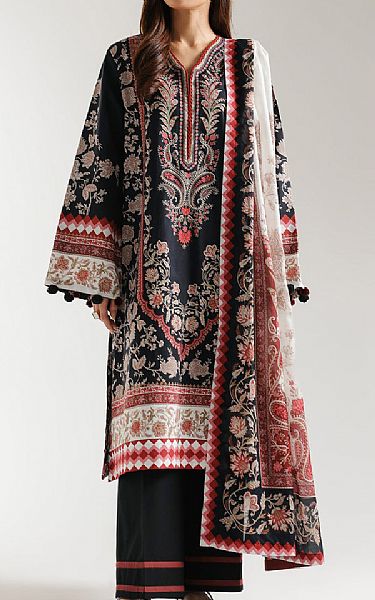Ethnc Black Lawn Suit | Pakistani Lawn Dress in USA- Image 1