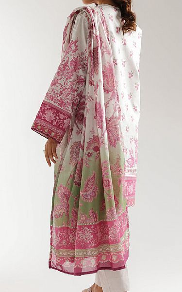 Ethnc Off White/Pink Lawn Suit | Pakistani Lawn Dress in USA- Image 2