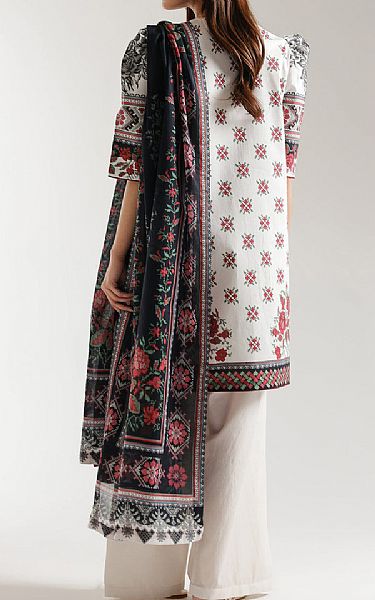 Ethnc Off White Lawn Suit | Pakistani Lawn Dress in USA- Image 2