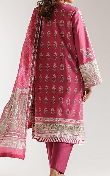 Ethnc Pink Lawn Suit | Pakistani Lawn Dress in USA- Image 2