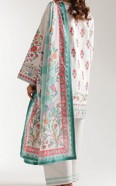 Ethnc Off White Lawn Suit | Pakistani Lawn Dress in USA- Image 2