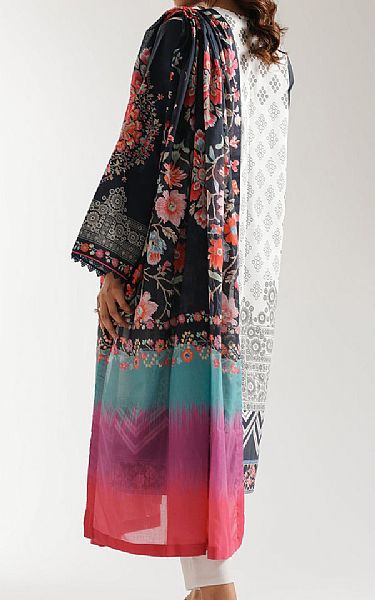 Ethnc Off White/Black Lawn Suit | Pakistani Lawn Dress in USA- Image 2