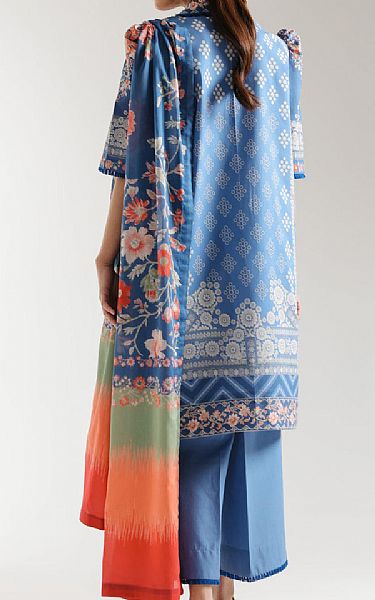 Ethnc Carolina Blue Lawn Suit | Pakistani Lawn Dress in USA- Image 2
