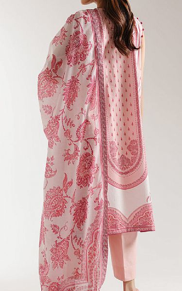 Ethnc Light Pink/Off White Lawn Suit | Pakistani Lawn Dress in USA- Image 2