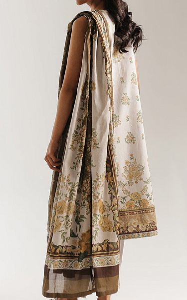 Ethnc Light Grey Lawn Suit | Pakistani Lawn Dress in USA- Image 2