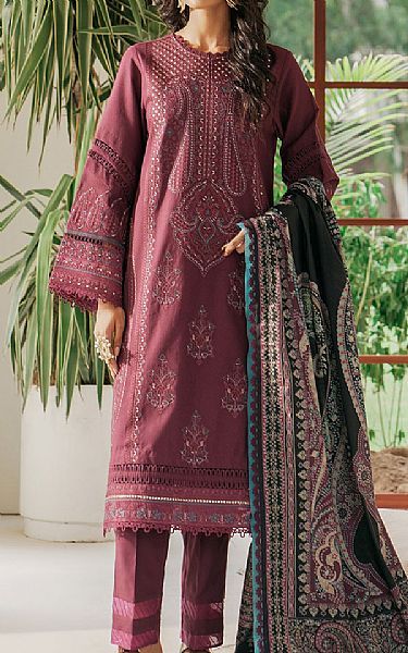 Ethnic Brick Khaddar Suit | Pakistani Dresses in USA- Image 1