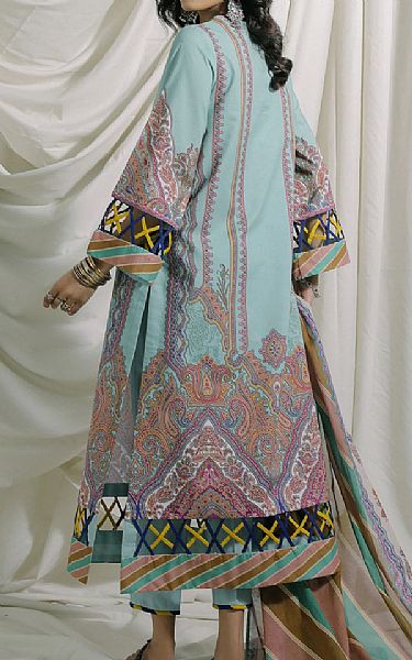Ethnic Mint Green Lawn Suit | Pakistani Dresses in USA- Image 2