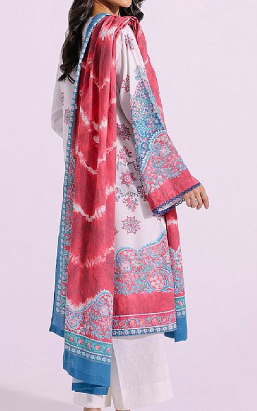 Ethnic Off-white Karandi Suit | Pakistani Winter Dresses- Image 2