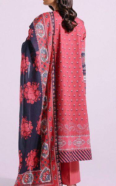 Ethnic Carmine Pink Lawn Suits | Pakistani Lawn Suits- Image 2