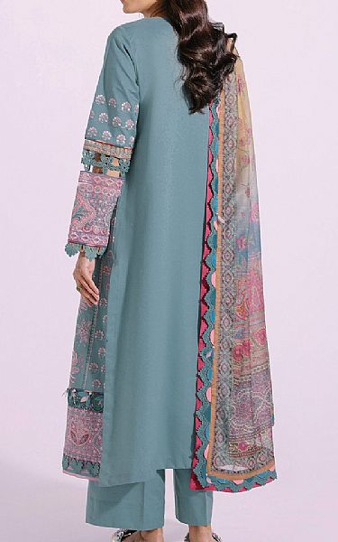 Ethnic Light Turquoise Lawn Suit | Pakistani Lawn Suits- Image 2